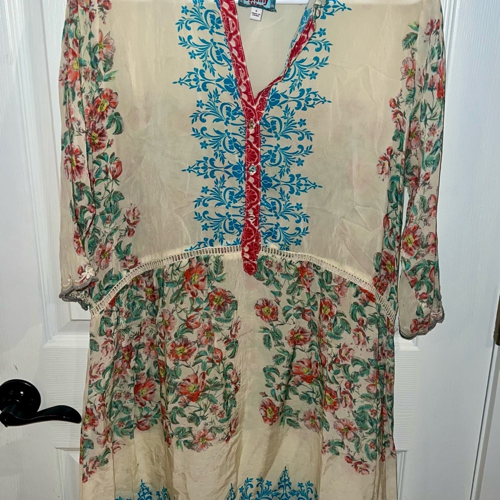 JOHNNY WAS
Ella Floral Print Mini Dress